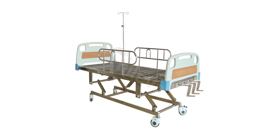 ABS手動三搖護理床SLV-B4031 ABS Hospital Bed with Three Cranks ABS手動三搖護理床SLV-B4031 ABS Hospital Bed with Three Cranks